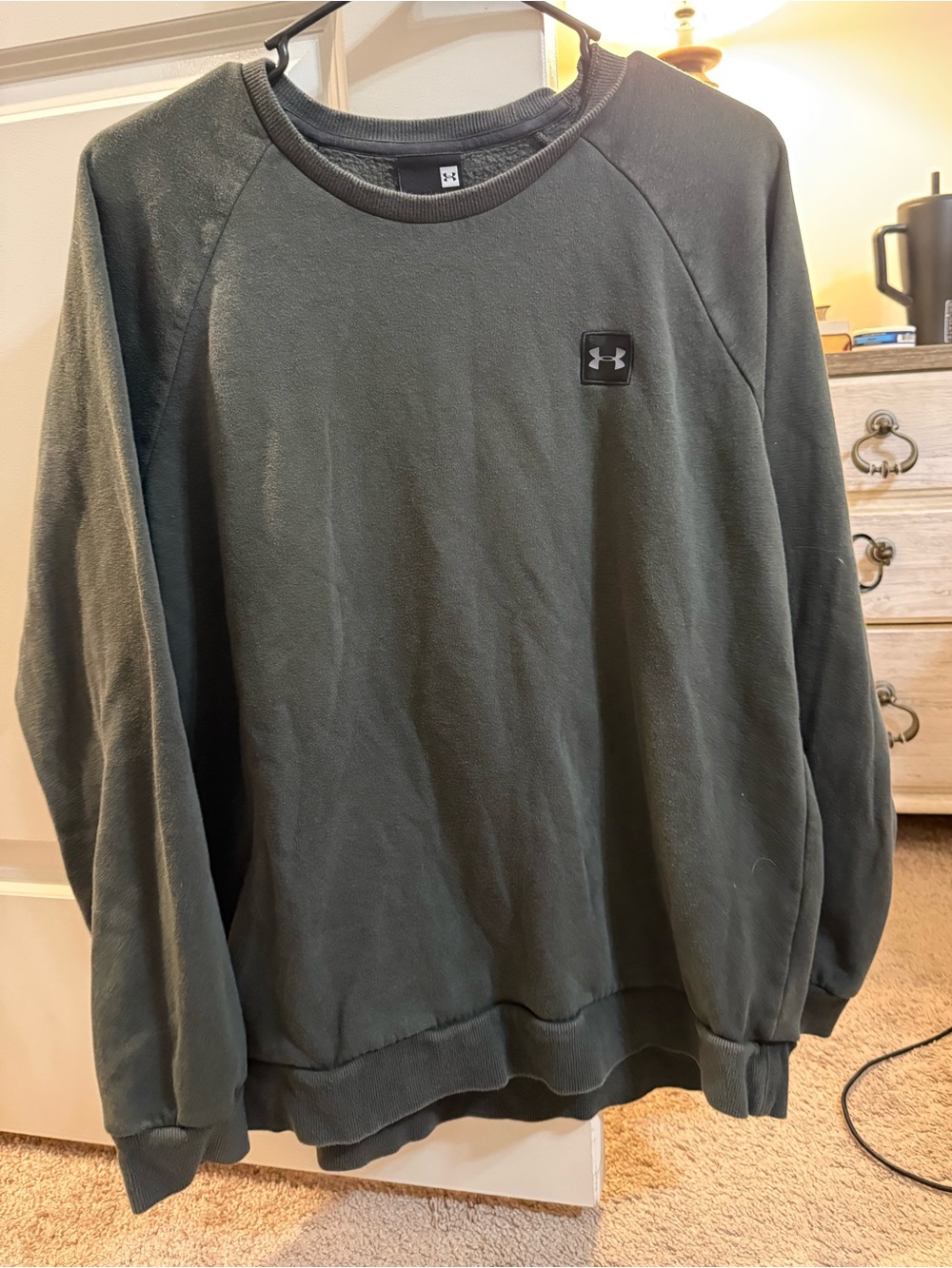 Under Armour Men's Crewneck Sweatshirt in Dark Green
